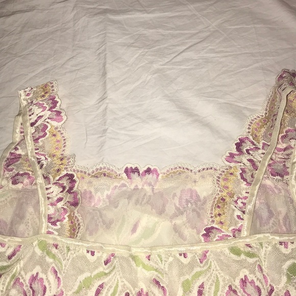 Stretch banded lace top square neckline pullon - Picture 3 of 4